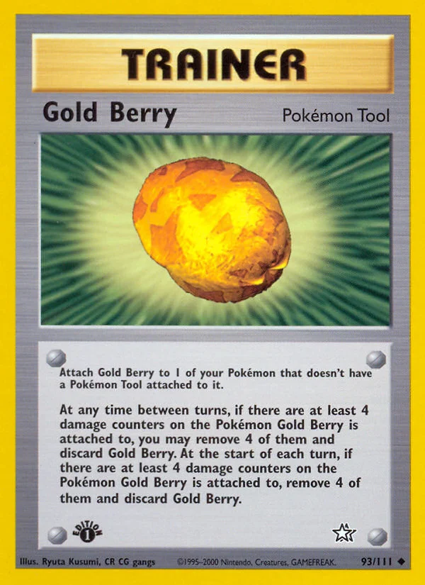 Gold Berry Pokemon card