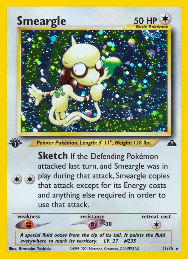 Smeargle Pokemon card