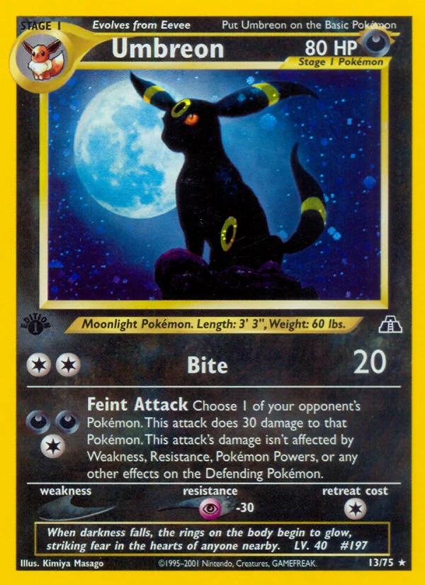 Umbreon Pokemon card