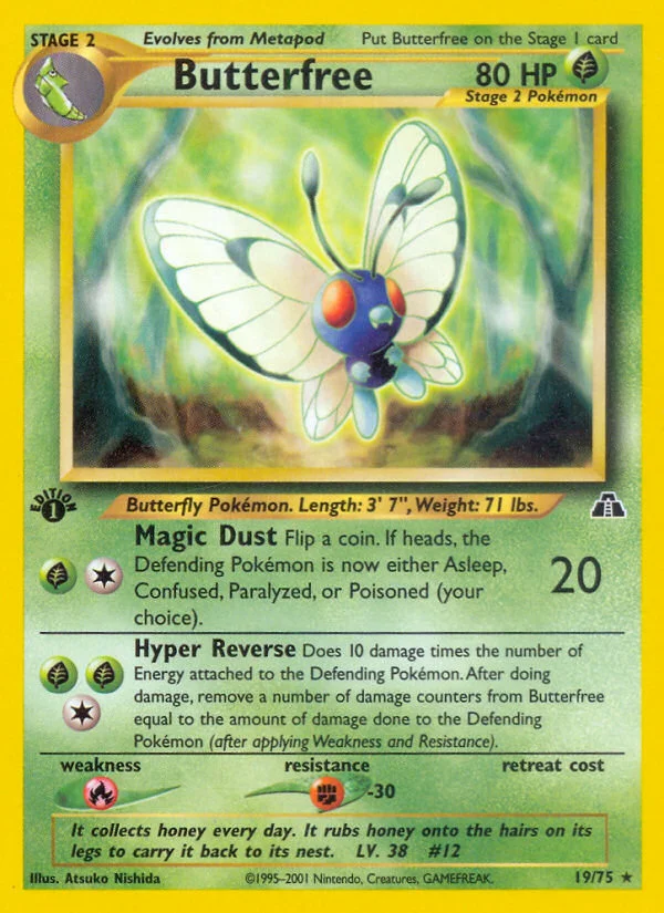 Butterfree Pokemon card
