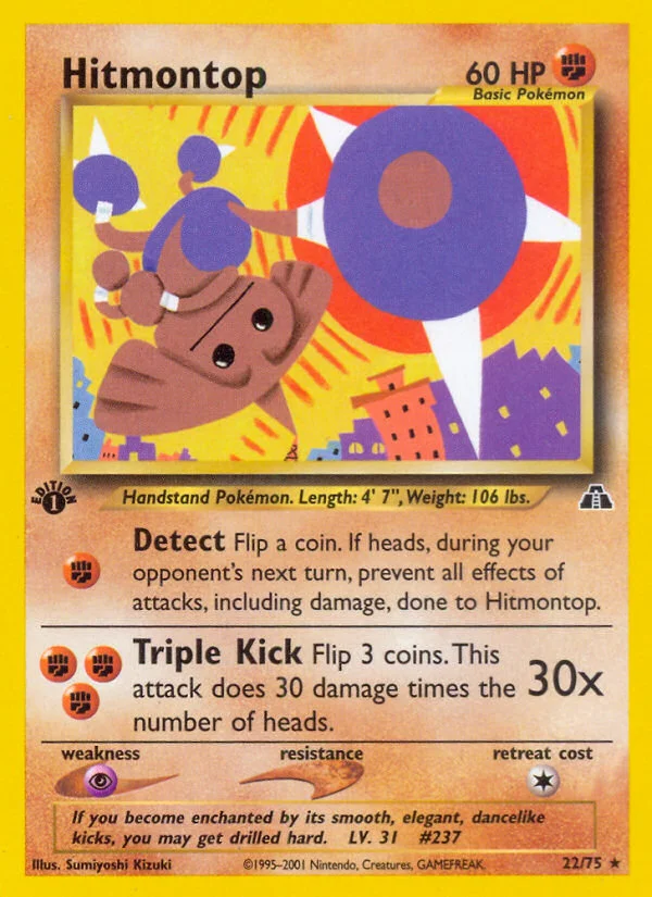 Hitmontop Pokemon card
