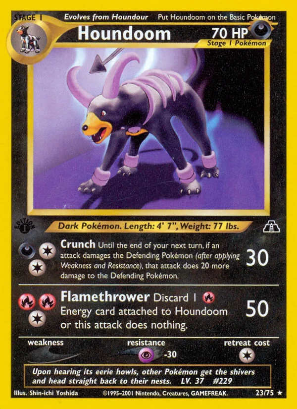 Houndoom Pokemon card