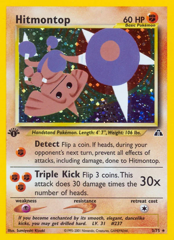 Hitmontop Pokemon card