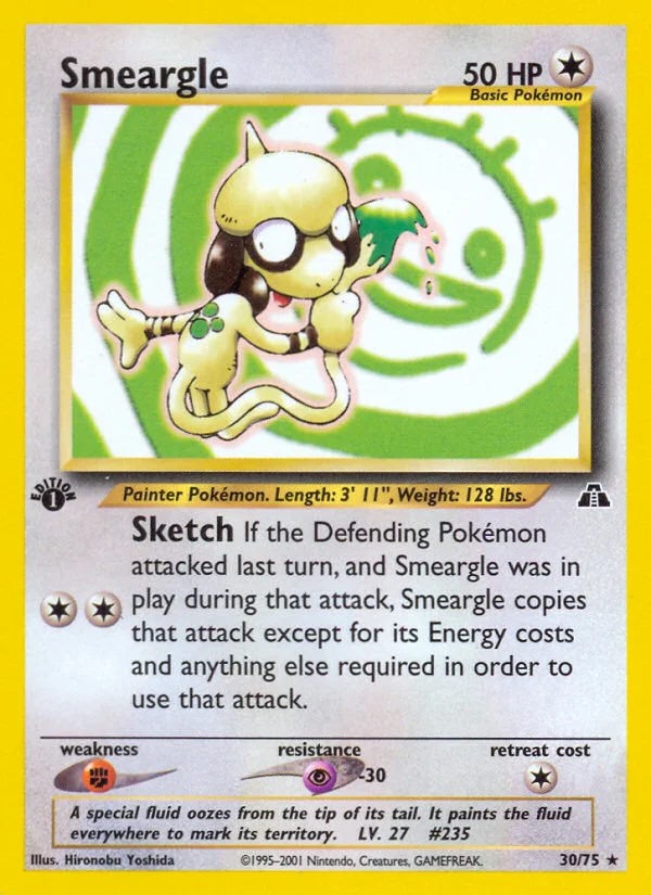 Smeargle Pokemon card