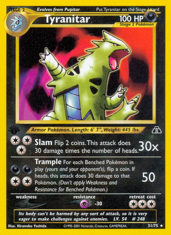 Tyranitar Pokemon card