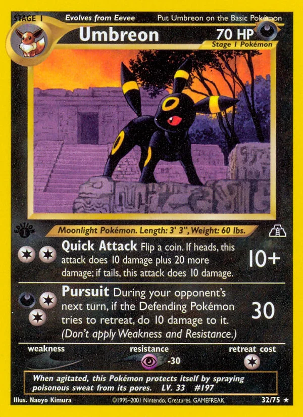 Umbreon Pokemon card