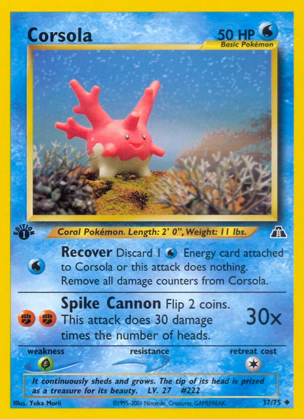 Corsola Pokemon card