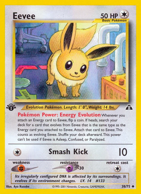 Eevee Pokemon card