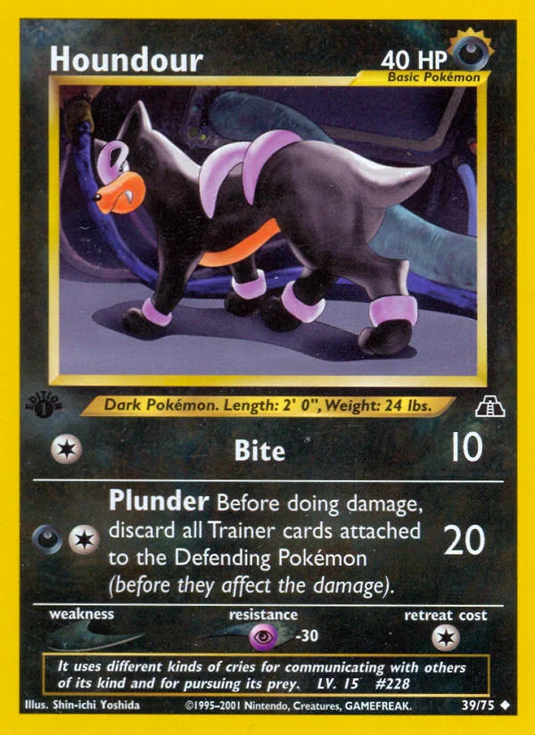 Houndour Pokemon card