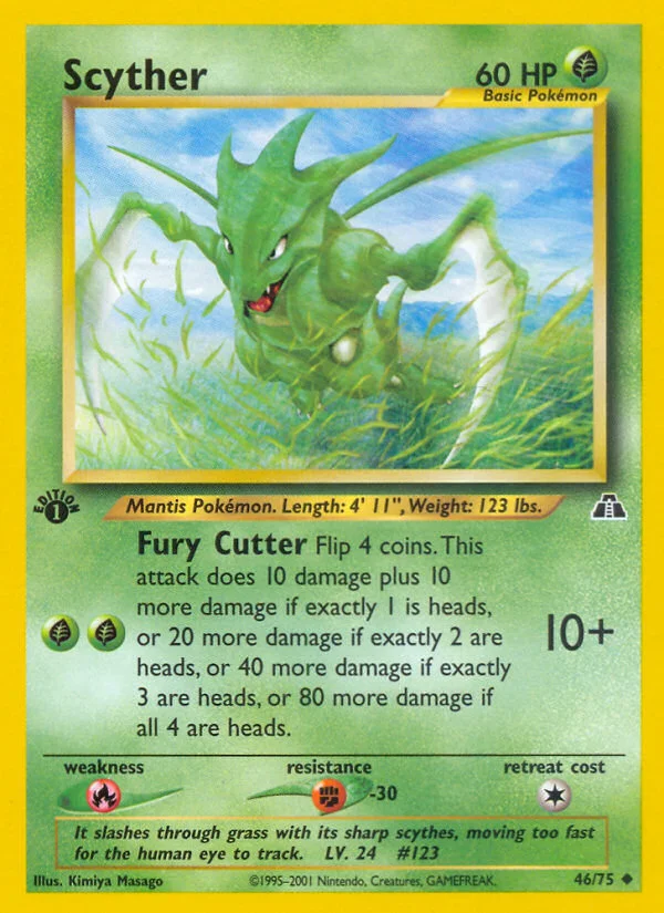 Scyther Pokemon card