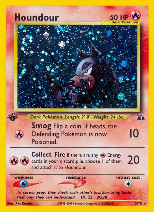 Houndour Pokemon card