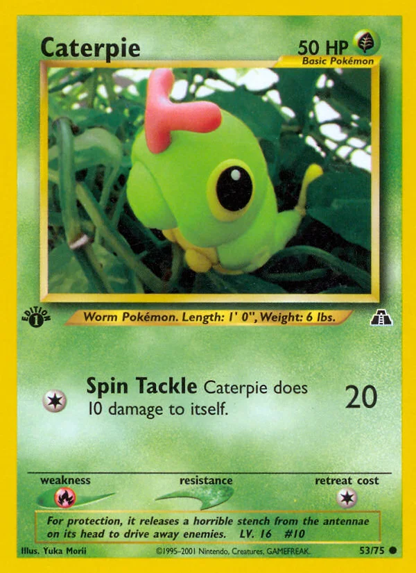 Caterpie Pokemon card