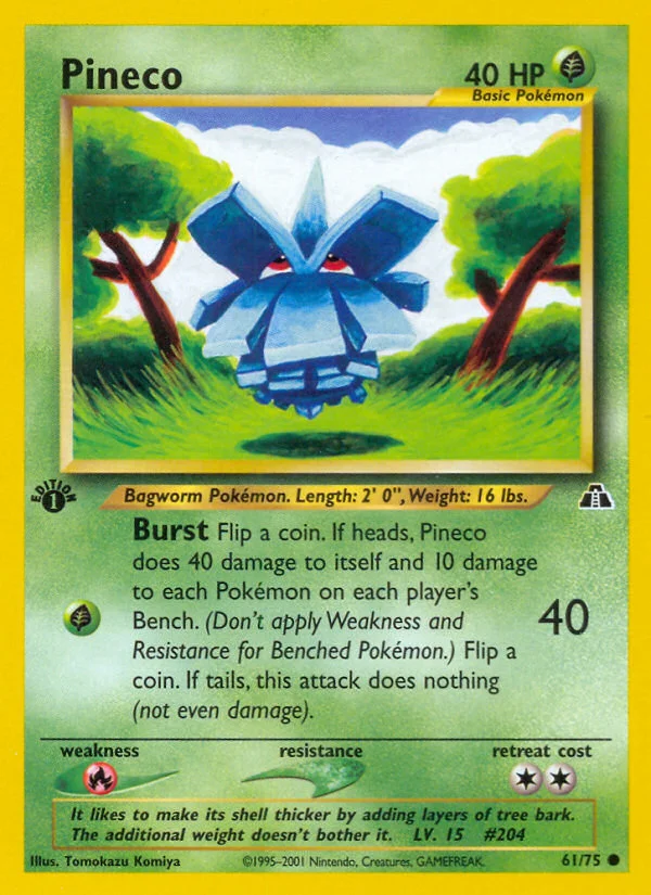Pineco Pokemon card