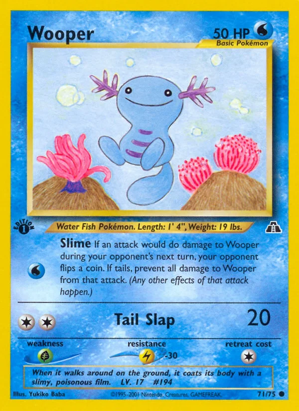 Wooper Pokemon card