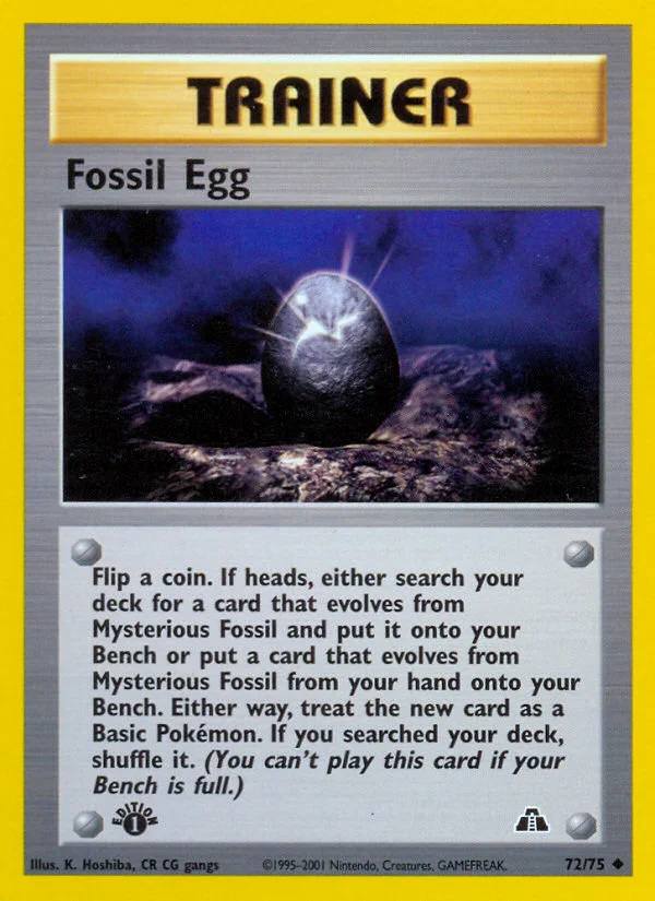 Fossil Egg Pokemon card