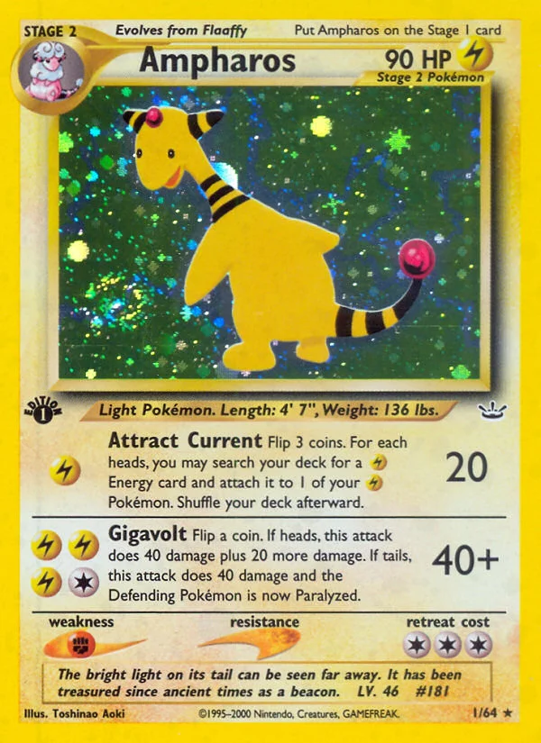 Ampharos Pokemon card