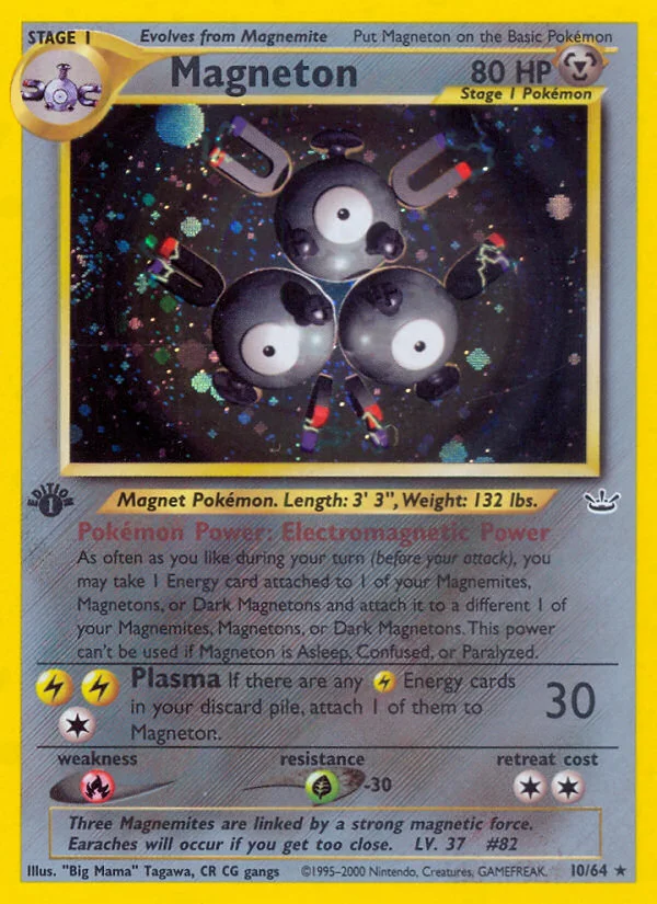 Magneton Pokemon card