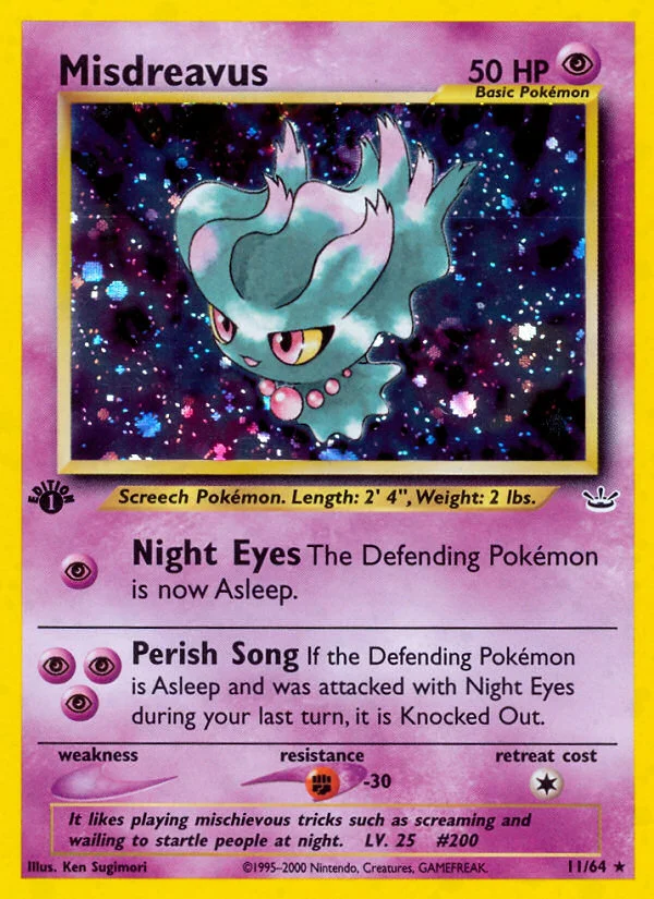 Misdreavus Pokemon card