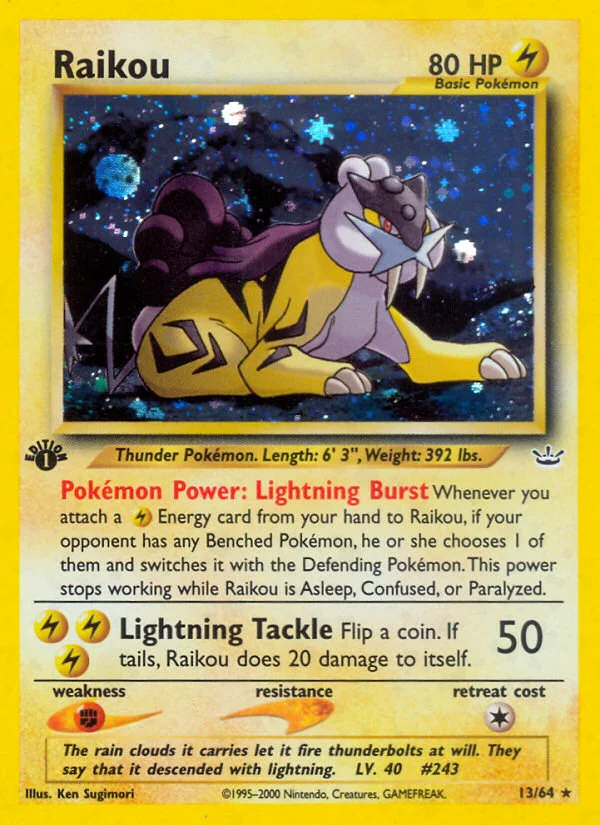 Raikou Pokemon card