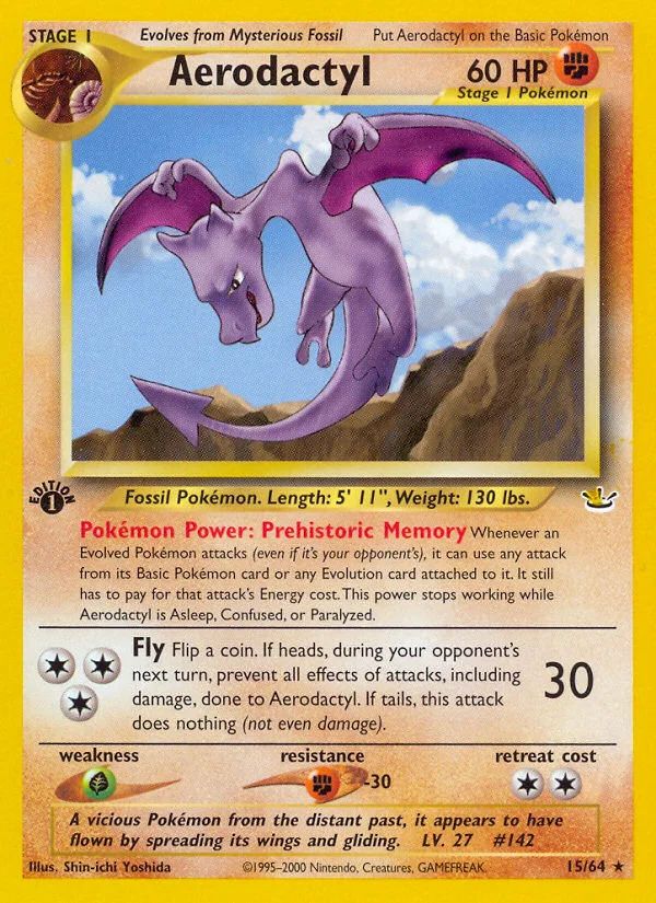 Aerodactyl Pokemon card