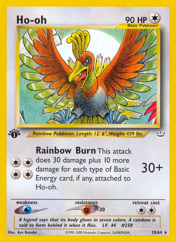 Ho-oh Pokemon card