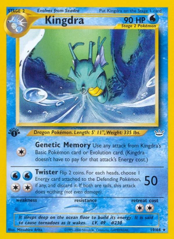 Kingdra Pokemon card