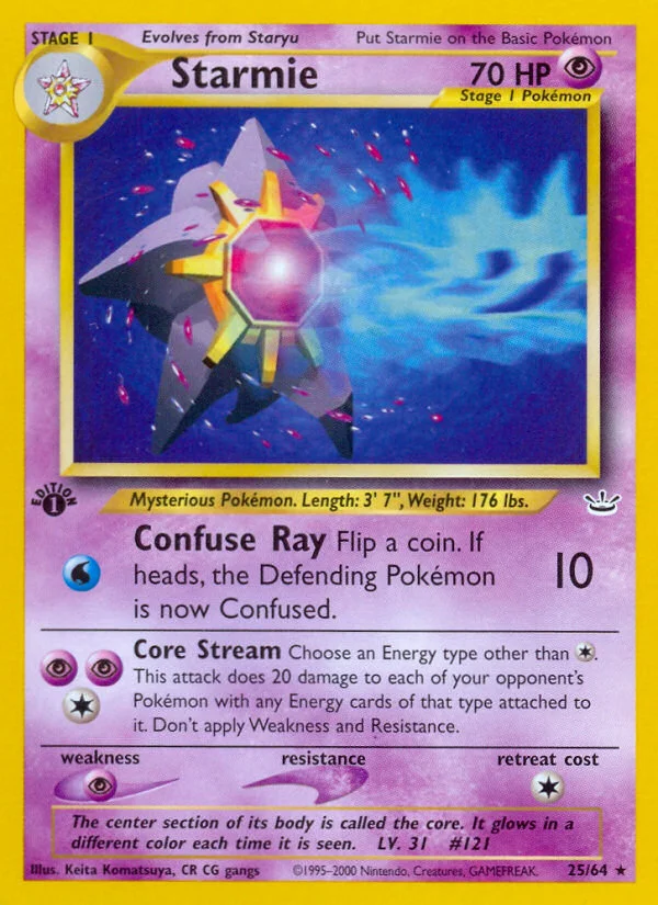 Starmie Pokemon card