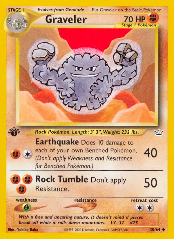 Graveler Pokemon card
