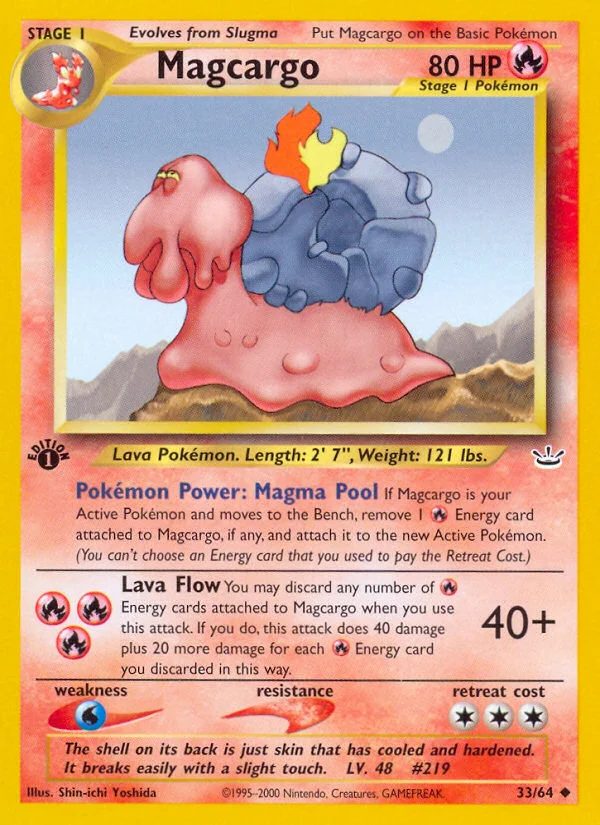 Magcargo Pokemon card