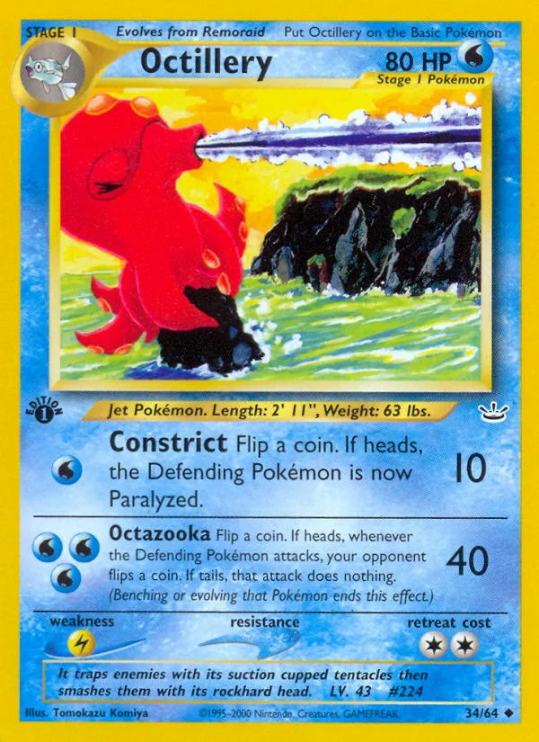 Octillery Pokemon card