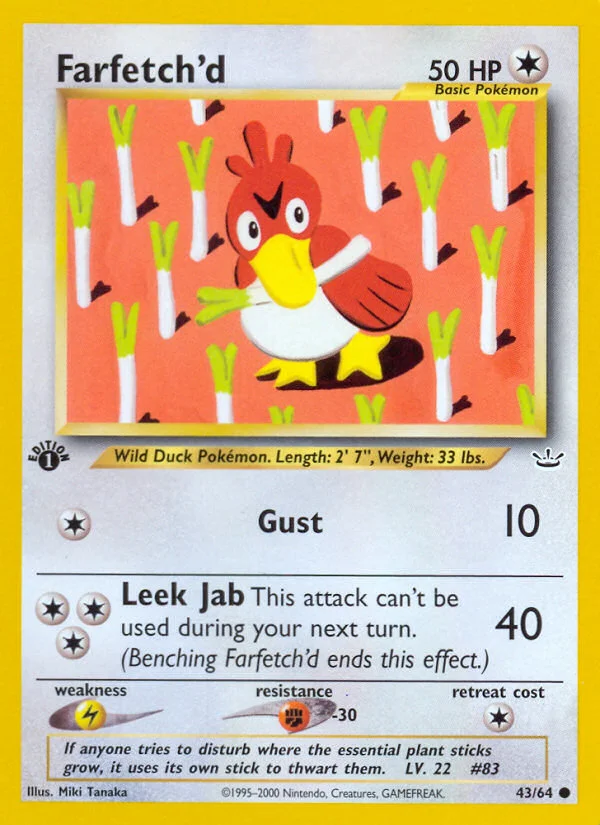 Farfetch'd Pokemon card