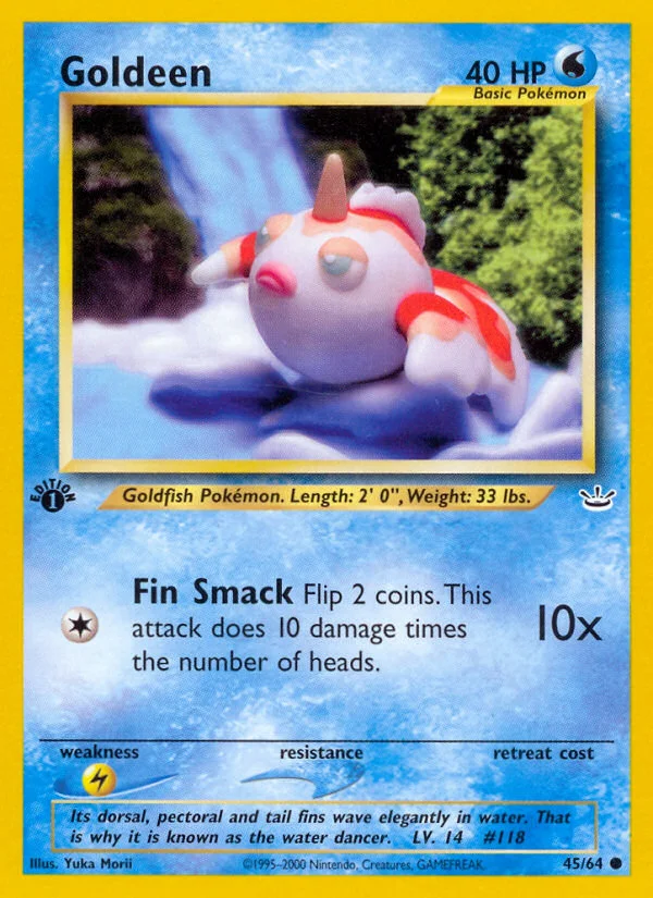 Goldeen Pokemon card