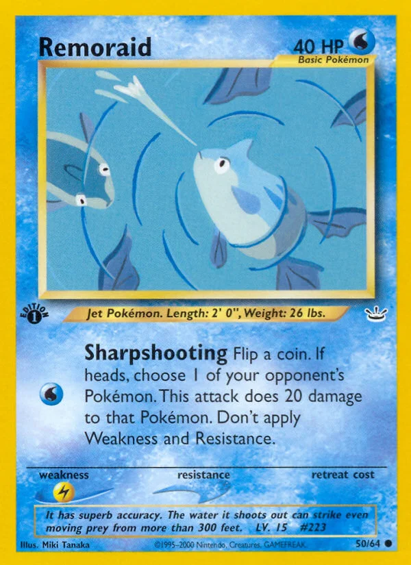 Remoraid Pokemon card