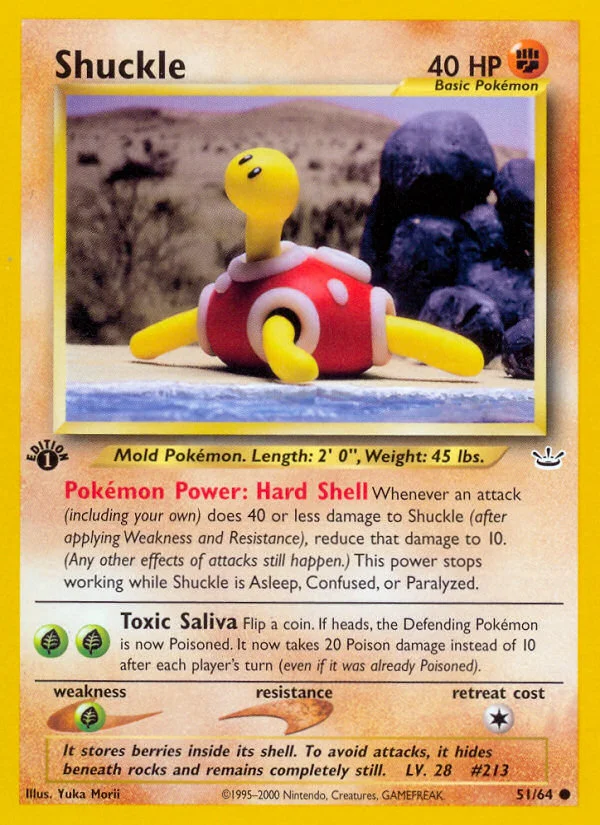 Shuckle Pokemon card