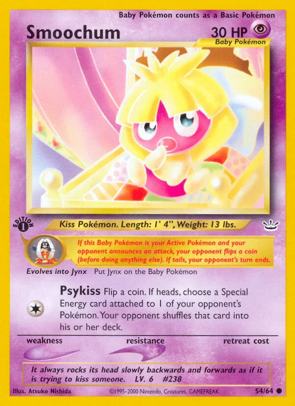 Smoochum Pokemon card
