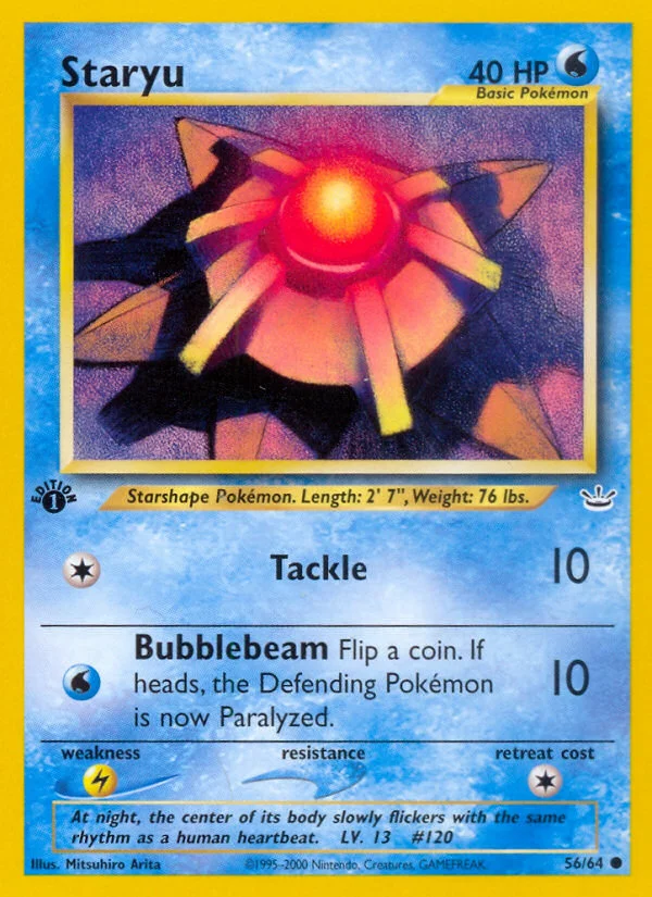 Staryu Pokemon card