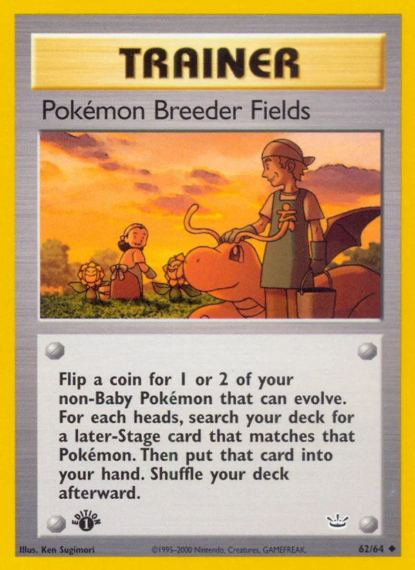 Pokémon Breeder Fields Pokemon card