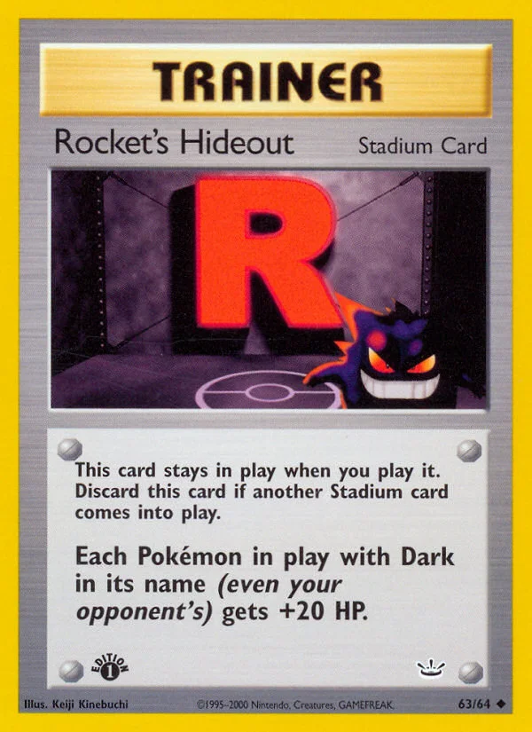Rocket's Hideout Pokemon card