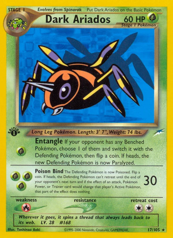 Dark Ariados Pokemon card