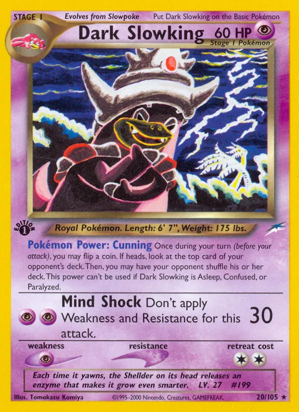 Dark Slowking Pokemon card