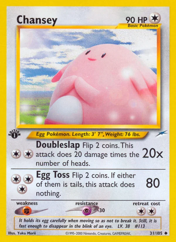 Chansey Pokemon card
