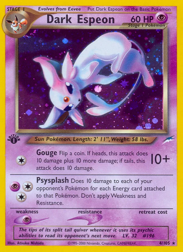 Dark Espeon Pokemon card