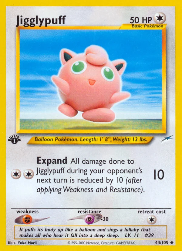 Jigglypuff Pokemon card
