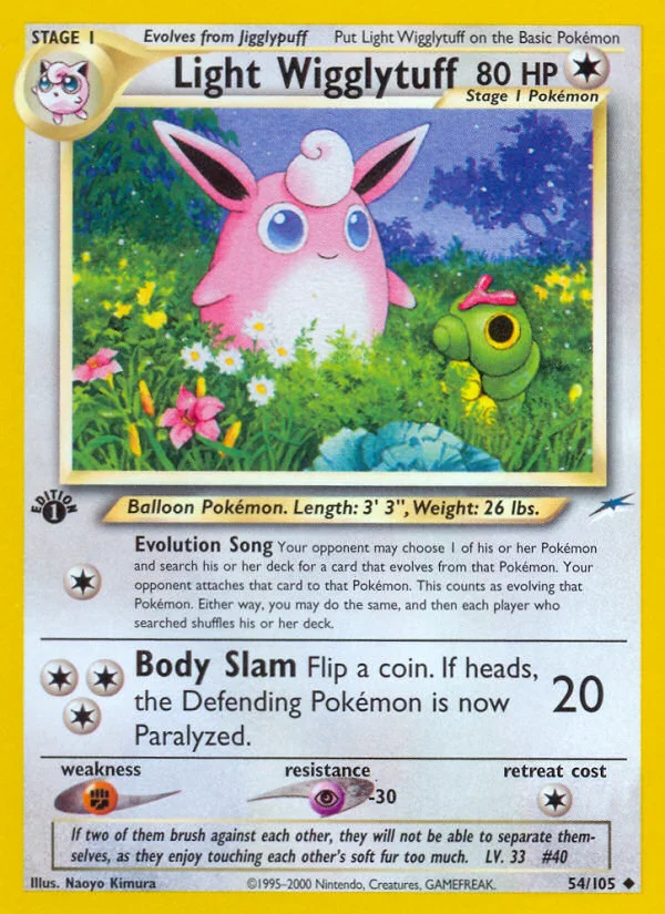 Light Wigglytuff Pokemon card