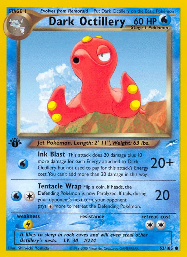 Dark Octillery Pokemon card