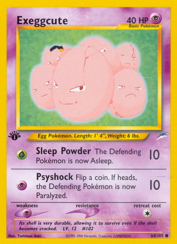Exeggcute Pokemon card