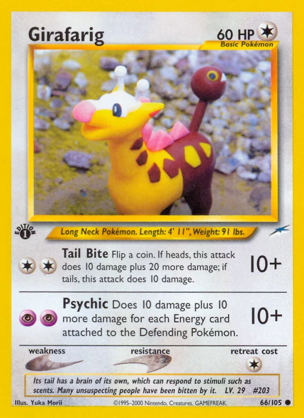 Girafarig Pokemon card