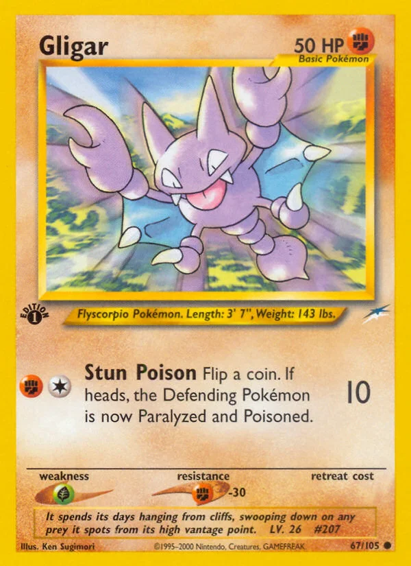 Gligar Pokemon card
