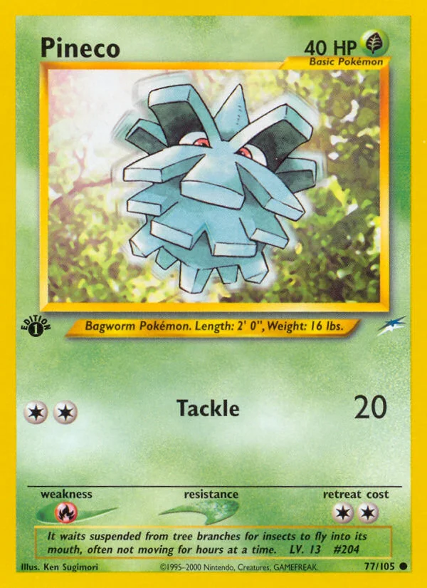 Pineco Pokemon card