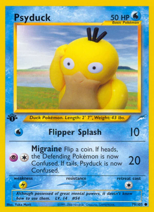 Psyduck Pokemon card